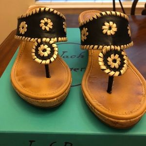 Jack Rogers Navy Wedge size 7
